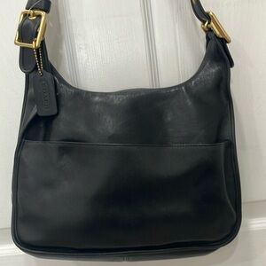 Coach vintage stewardess  leather hobo flap saddle bag